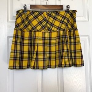 Tripp Yellow Plaid Skirt